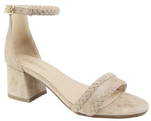 Bella Marie Women's Braided Strappy Open Toe Block Heel Sandal