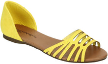 Breckelles Women's Brigit-08 D'Orsay Slip On Flat Sandals