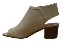 City Classified Women's Rolla Cutout Back Stacked Heel Peep Toe Bootie