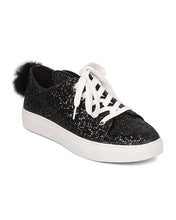 Women Glitter Bunny Ear and Tail Sneaker - Casual, Girls Night, School - Rabbit Sneaker - GF98 By Wild Diva