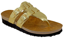 Cambridge Select Women's Double Buckle Slip On Slide Sandal