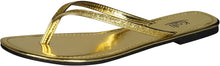 Kali Footwear Women's Focus Glitter Flip Flops, Black,10