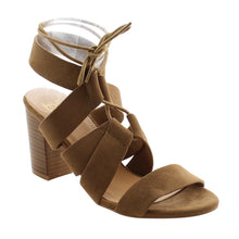 BF Betani Women's Lace Up Chunky Heel Sandal