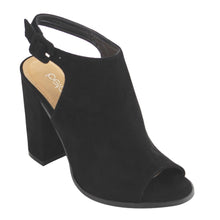 Betani Jillian-1A Women's Ankle Strap Cut Out Back Block Heel Ankle Booties