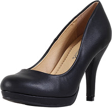 City Classified by Soda Women's Jack Round Toe Classic Leatherette Pump