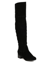 Breckelles GK87 Women Faux Suede Over The Knee Riding Boot