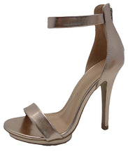Wild Diva Womens Open Toe Ankle Strap High Stiletto Heel Platform Pump Sandal