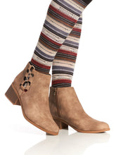 City Classified Women's Derby Low Heel Bootie With Tie Up Side