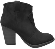 Cambridge Select Women's Western Stacked Chunky Heel Ankle Bootie
