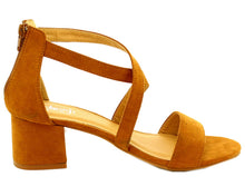 Refresh Footwear Women's Strappy Crisscross Front Zip Back Block Heel Sandal