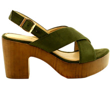 Refresh Footwear Women's Crisscross Slingback Platform Heeled Sandal