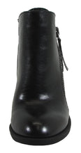 Soda Women's Closed Toe Side Zip Chunky Stacked Block Heel Ankle Bootie