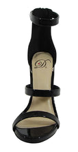 Delicious Women's Open Toe Back Zip Ankle Strappy Stiletto High Heel Sandal