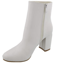 Top Moda Women's Mid Calf Stacked Block Heel Bootie