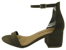 City Classified Women's Block Open Toe Ankle Strap Heeled Sandals