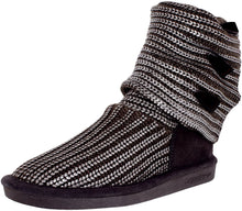 Bearpaw knitallic Women Round Toe Synthetic Gray Winter Boot