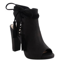 Reneeze AF83 Women's Lace Up Tassel High Heel Dress Heels