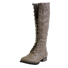 Breckelle's Outlaw Women's Lace Up Knee High Riding Boots