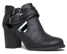 Soda Women's Scribe Buckle Ankle Zip Back Bootie
