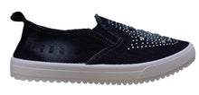 S-3 Women's Rhinestone Denim Slip On Fashion Sneaker