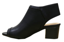 City Classified Women's Rolla Cutout Back Stacked Heel Peep Toe Bootie