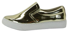 Soda Women's Closed Toe Elastic Side White Rubber Sole Loafer Slip On