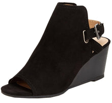 Esprit Women's Angie Open Back Heel Buckle Closure Wedge Heel Sandal Bootie