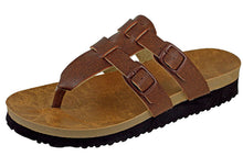 Cambridge Select Women's Double Buckle Slip On Slide Sandal