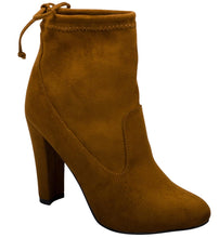 Breckelle's Women's Stretchy Pull On Chunky Heel Bootie