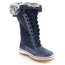 NATURE BREEZE FROST-02 Women's Lace Up Collar Decor Tongue Winter Boots