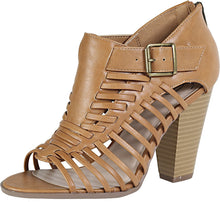 Delicious by Soda Women's Lecture Cutout Strappy Peep Toe Sandal