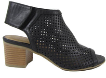 City Classified Women's Roar Dotted Perforated Back Strap/Block Heel