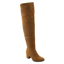 NATURE BREEZE FF00 Women Over The Knee Mid High Block Heel Boots Full Size Small