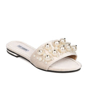 Women Velvet Faux Pearl Sandal - Casual, Dressy, Trendy - Pearl Slide - GH30 By Cape Robbin