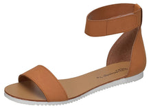 Breckelles Women's Minimalist Ankle Wrap Velcro Comfort Flat Sandal