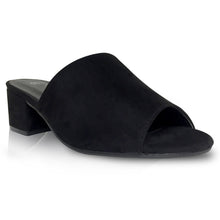 Nature Breeze - Women's Open Toe Chunky Heel Suede Slide Sandals Shoes, Trendy Shoes 4 Her