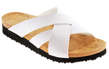 Cambridge Select Women's Crisscross Platform Slip On Slide Sandal