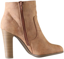 Delicious by Soda Women's Admit Chunky Stacked Heel Ankle Bootie