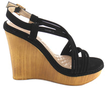 Elegant Footwear Women's Crisscross Slingback Platform Wedge Sandal