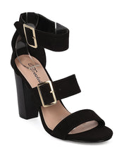 Breckelle's Morgan-21 Elegant Sexy Buckle Stiletto Heel Sandals