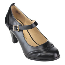 Chase & Chloe Dora-2 Women's Round Toe Two Tone Mary Jane Pumps