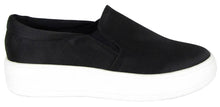 Soda Women's Closed Round Toe Slip-On Platform Flatform Fashion Sneaker