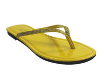 Kali Footwear Women's Focus Glitter Flip Flops, Black,10