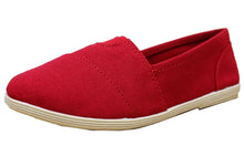 Cambridge Select Women's Memory Foam Comfort Canvas Slip On Flats