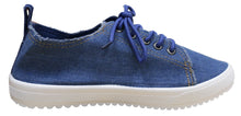 S-3 Women's Distressed Denim Sequin Fashion Sneaker