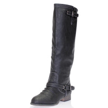 Breckelles Outlaw-11 Women's Ankle Strap Tall Riding Boots