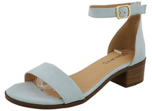 Top Moda Women's Ankle Strap Open Toe Heeled Sandal