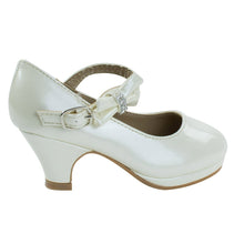 Girl Round Toe Mary-Jane Dress Pump w Platform. Children Shoes