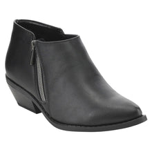 Soda FF33 Women's Classic Side Zipper Stacked Block Heel Ankle Booties