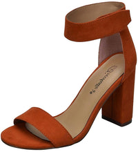 Breckelle's Women's Ankle Wrap Open Toe Chunky Stacked Block Heel Sandal